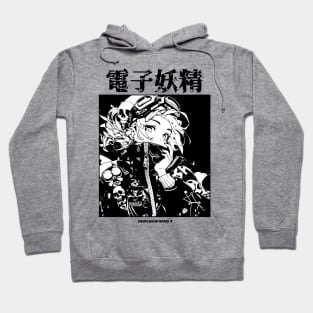 Japanese Streetwear Goth Grunge Anime Girl Manga Aesthetic Hoodie